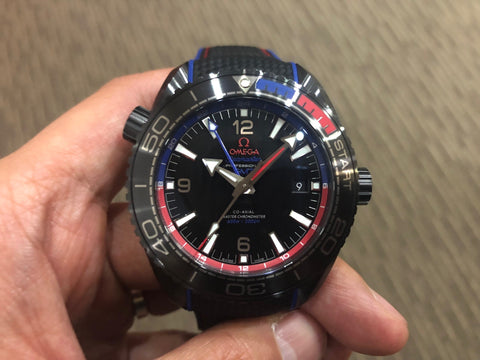 -SOLD- Omega Planet Ocean 600 Deep Black ETNZ