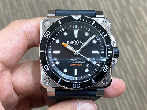 -Like New- Bell & Ross Diver Black BR03-92