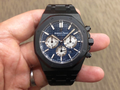 -SOLD- Audemars Piguet Royal Oak Chronograph 26331ST Boutique Blue Dial Custom PVD