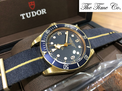 -SOLD- Tudor Black Bay Bronze Blue Bucherer 79250BB