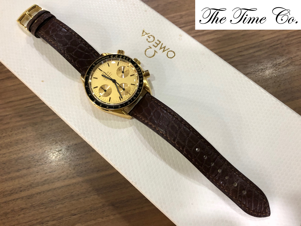 Gold omega sales speedmaster for sale